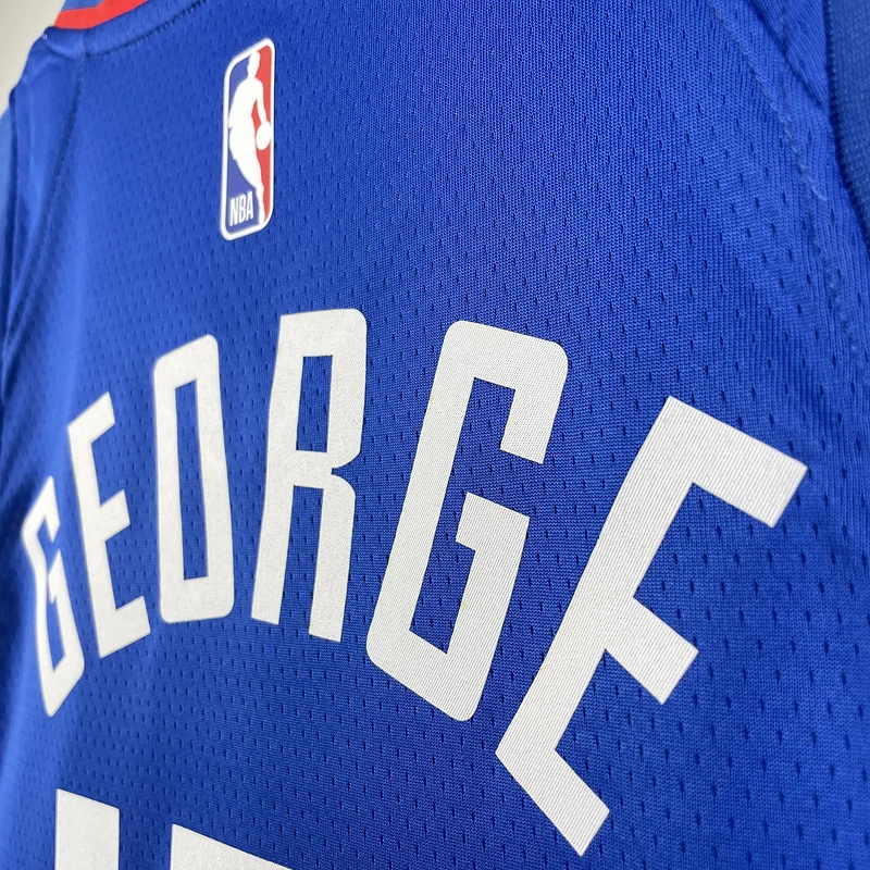 2023 Season   NBA Los Angeles Clippers Basketball jersey   Aawy   Blue  #13   GEORGE