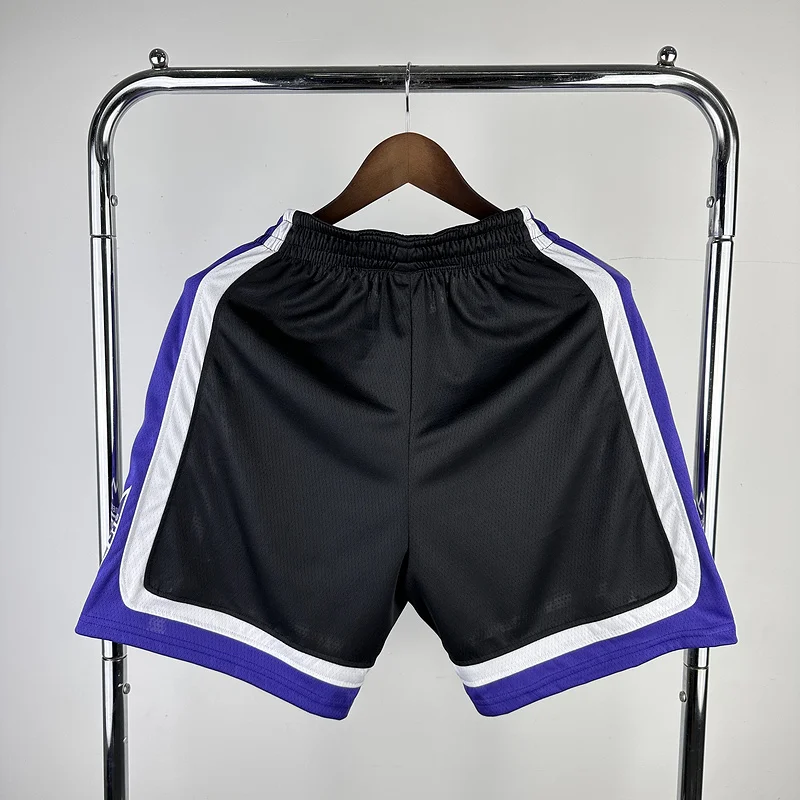 2024 Sacramento Kings Basketball Aawy Black Shorts