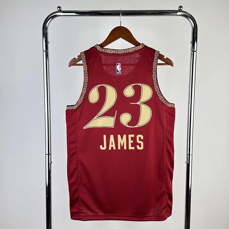 2024 Cleveland Cavaliers Basketball Jersey city version #23 JAMES