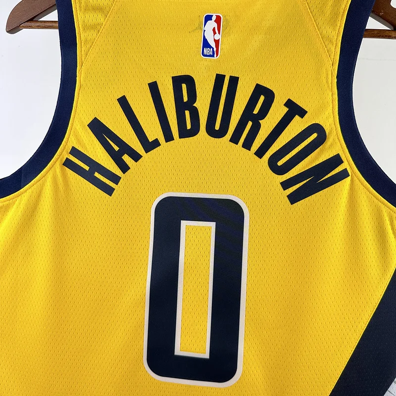 2023 Indiana Pacers Basketball Jersey trapeze limited #0 HALIBURTON