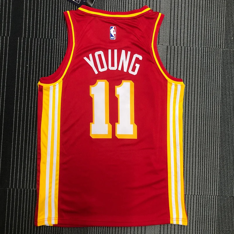 NBA Atlanta Hawks Basketball Jersey Red #11 YOUNG