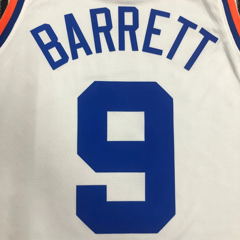 75th anniversary New York Knicks Basketball Jersey Retro #9 BARRETT