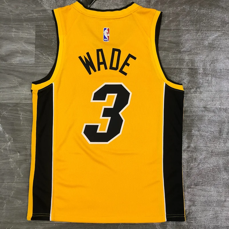 2021 Season NBA Miami Heat basketball jersey bonus edition #3 WADE