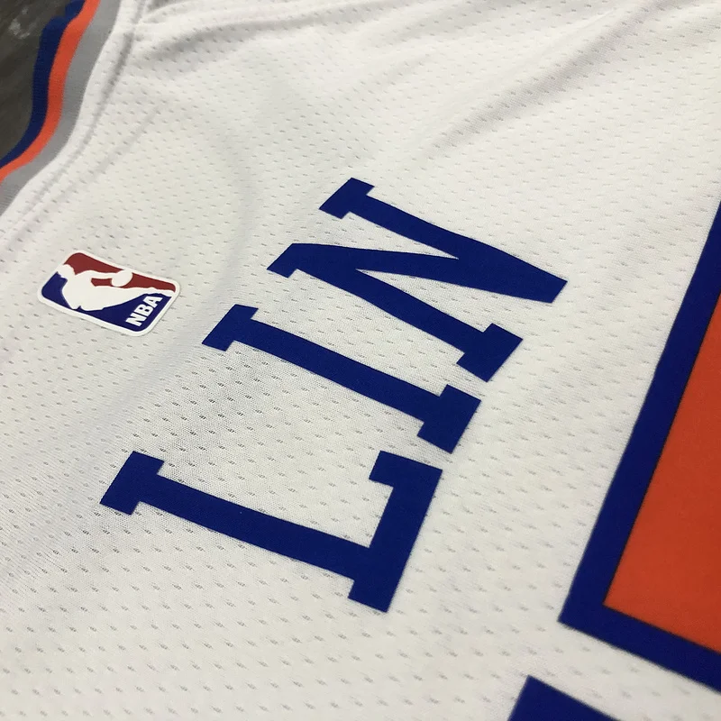 New York Knicks Basketball Jersey White #17 LIN