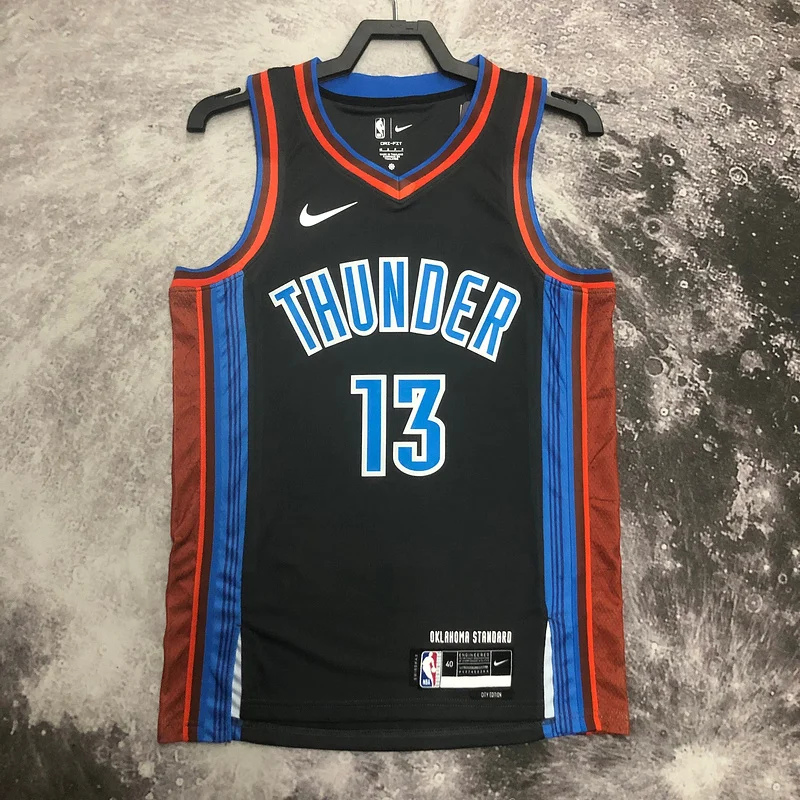 2023 NBA Oklahoma City Thunder Basketball Jersey city version #13 GEORGE