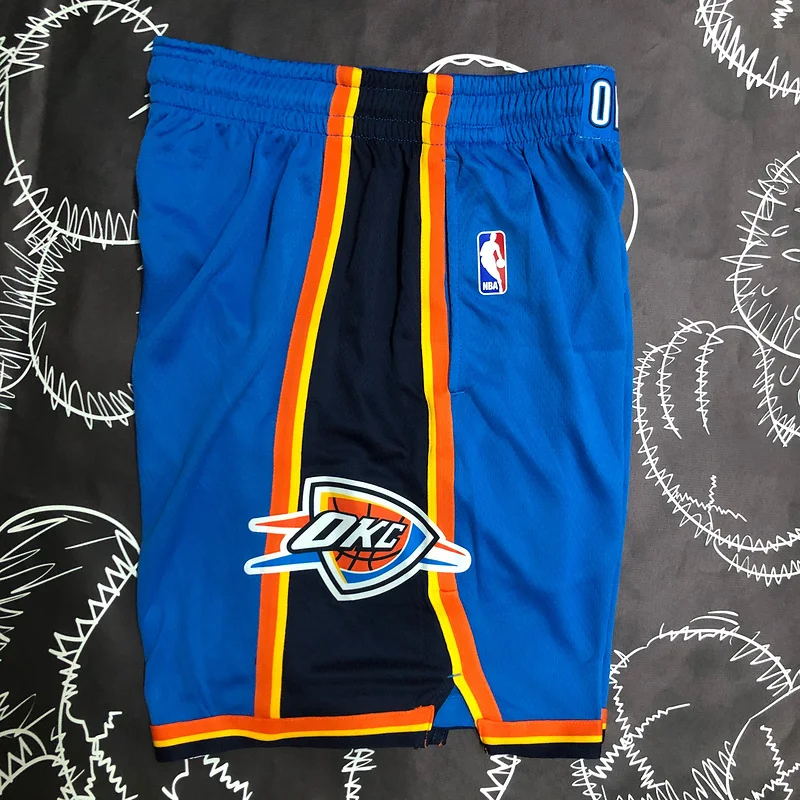 NBA Oklahoma City Thunder Basketball Blue Shorts