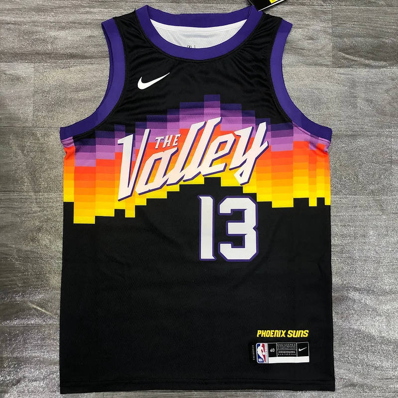 2021 Season NBA Phoenix Suns Basketball jersey city version #13 NASH