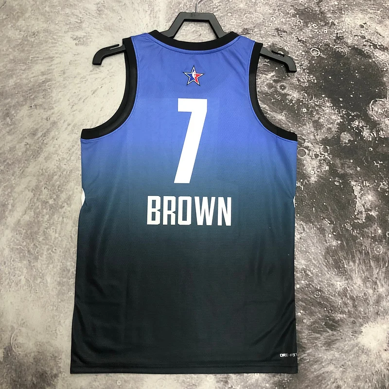 2023 Season NBA Boston Celtics Basketball Jersey All-Star Blue #7 BROWN