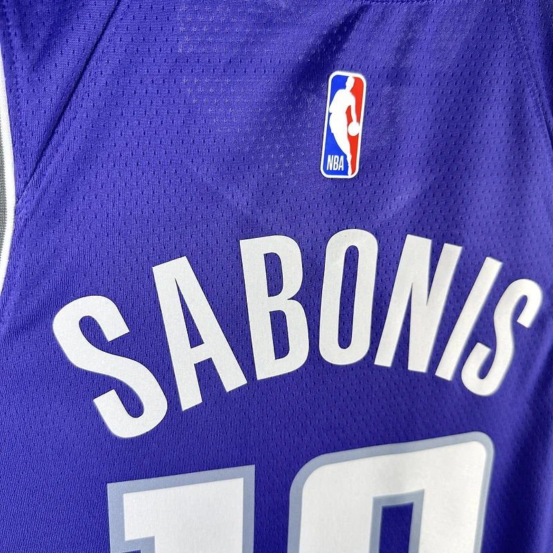 2023 Sacramento Kings Basketball Jersey Aawy Purple #10 SABONIS