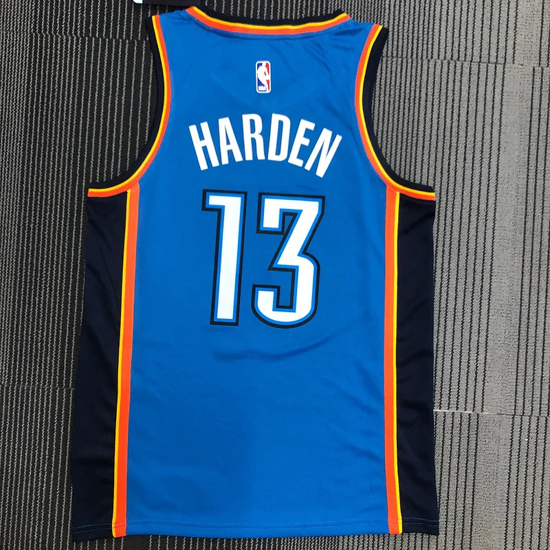 NBA Oklahoma City Thunder Basketball Jersey Blue #13 HARDEN