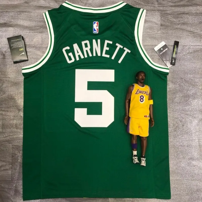 NBA Boston Celtics Basketball Jersey Retro Green #5 GARNETT