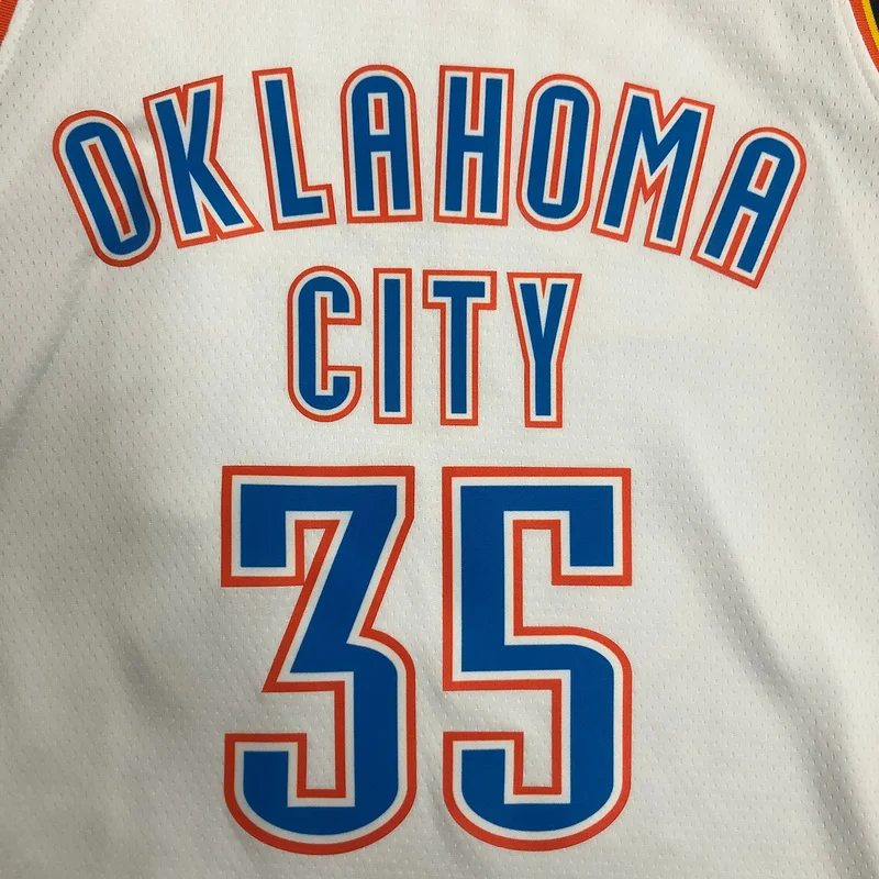 NBA Oklahoma City Thunder Basketball Jersey White #35 DURANT