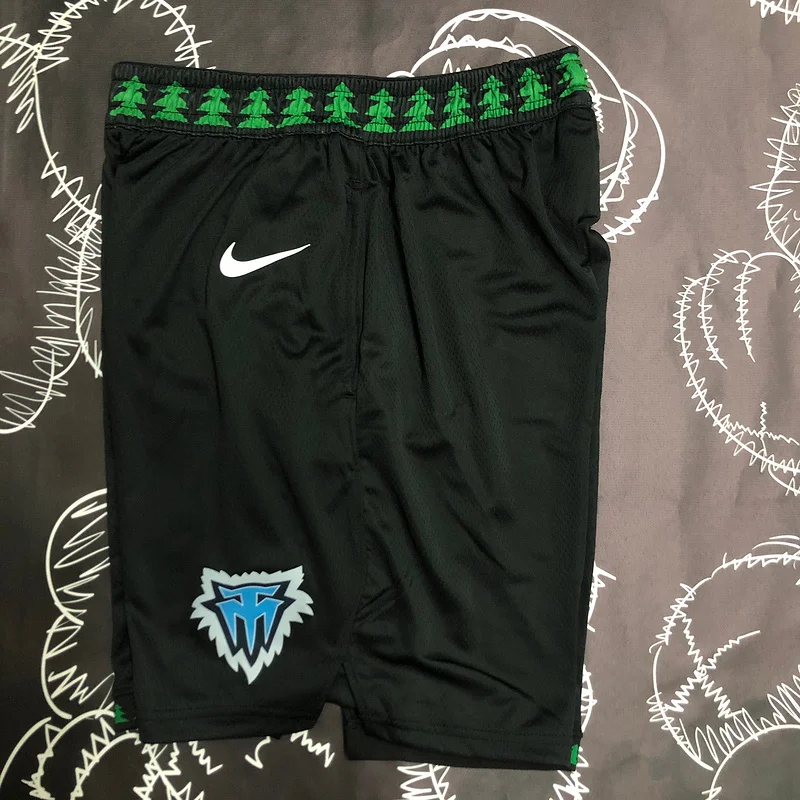 Minnesota Timberwolves Basketball Retro Black Shorts