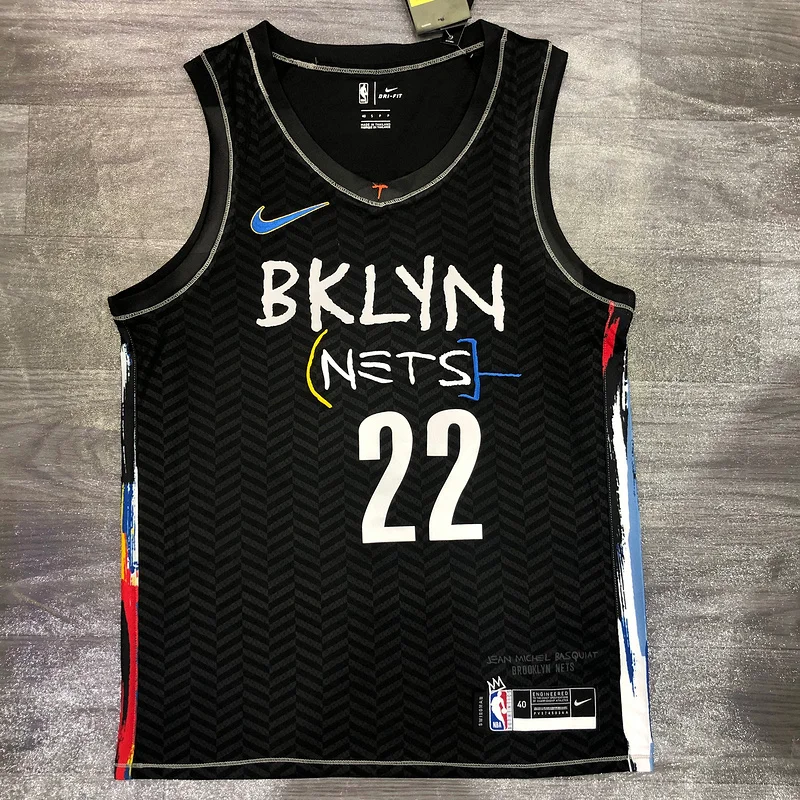 2021 Season Brooklyn Nets Basketball jersey city version Graffiti model #22 LeVert