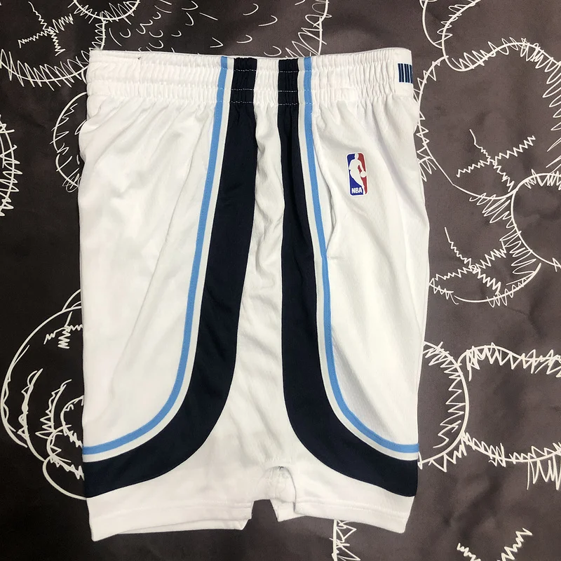 NBA Memphis Grizzlies Basketball White Shorts