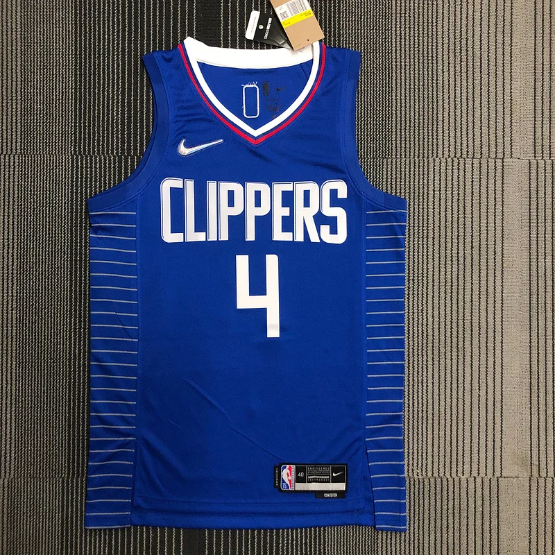 75th anniversary  NBA Los Angeles Clippers Basketball jersey   Blue  #4   RONDO