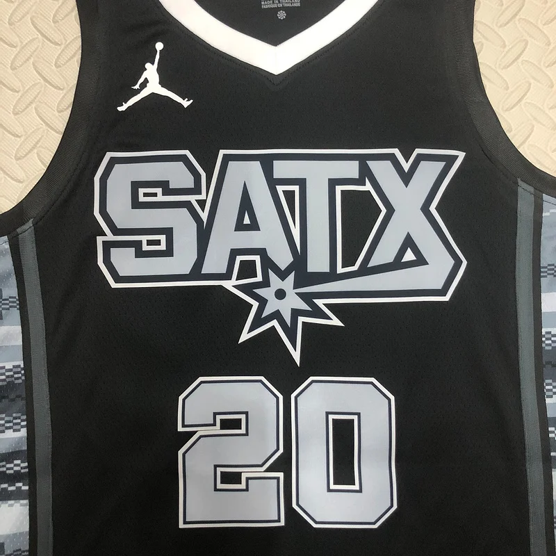 2023 San Antonio Spurs Basketball Jersey trapeze limited #20 GINOBILI