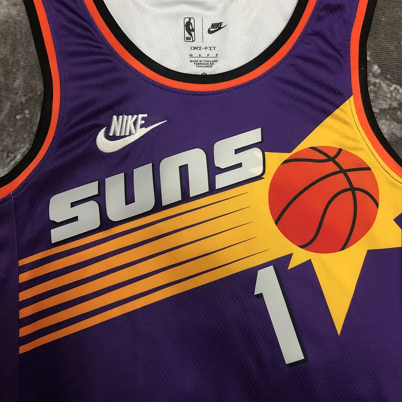 2023 Season NBA Phoenix Suns Basketball jersey Retro #1 BOOKER