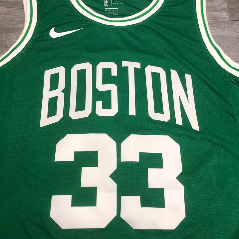 NBA Boston Celtics Basketball Jersey Retro Green #33 BIRD