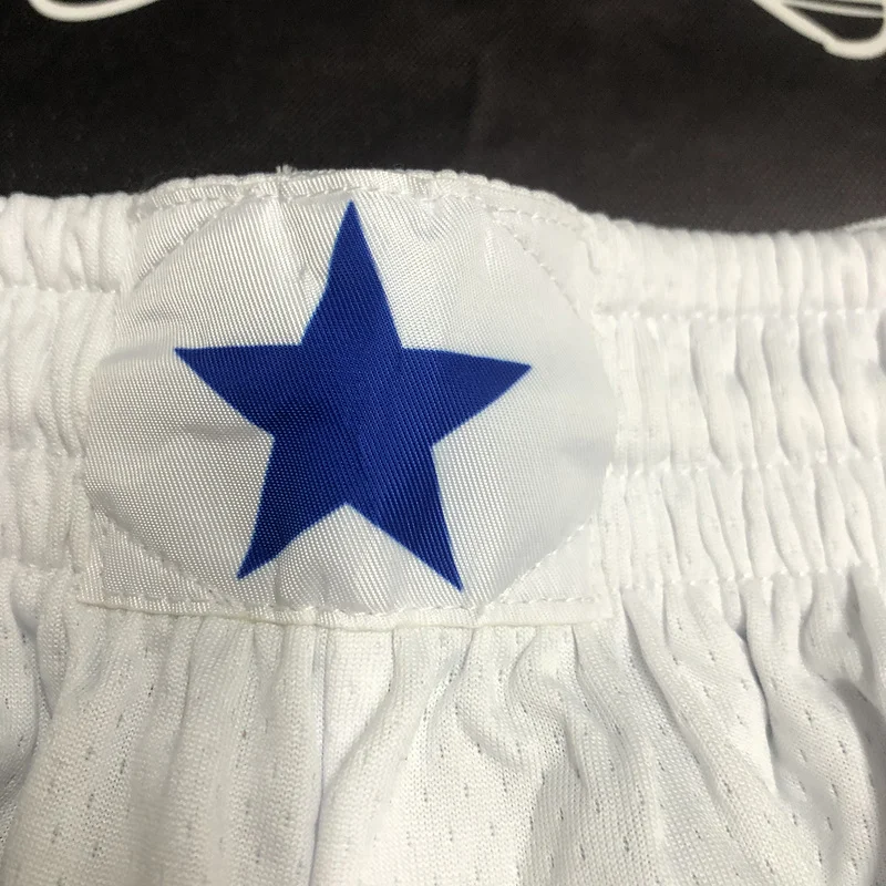 NBA Dallas Mavericks basketball White Shorts