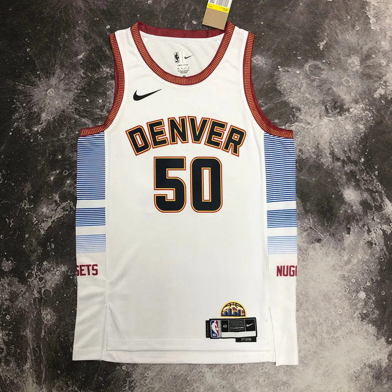 2023 Season NBA Denver Nuggets Basketball jersey city version #50 GORDON