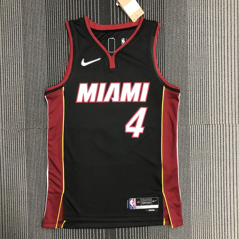 75th anniversary NBA Miami Heat basketball jersey Black #4 OLADIPO