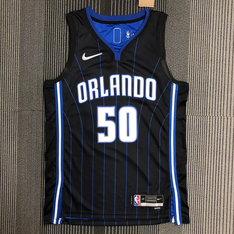 75th anniversary Orlando Magic Basketball Jersey  Black #50 ANTHDNY