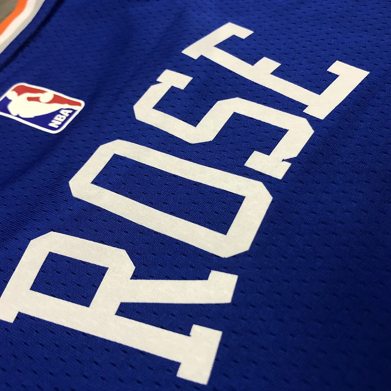 New York Knicks Basketball Jersey Blue #4 ROSE