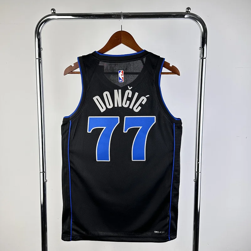 2024 Season NBA Dallas Mavericks basketball jersey city version #77 DONCIC