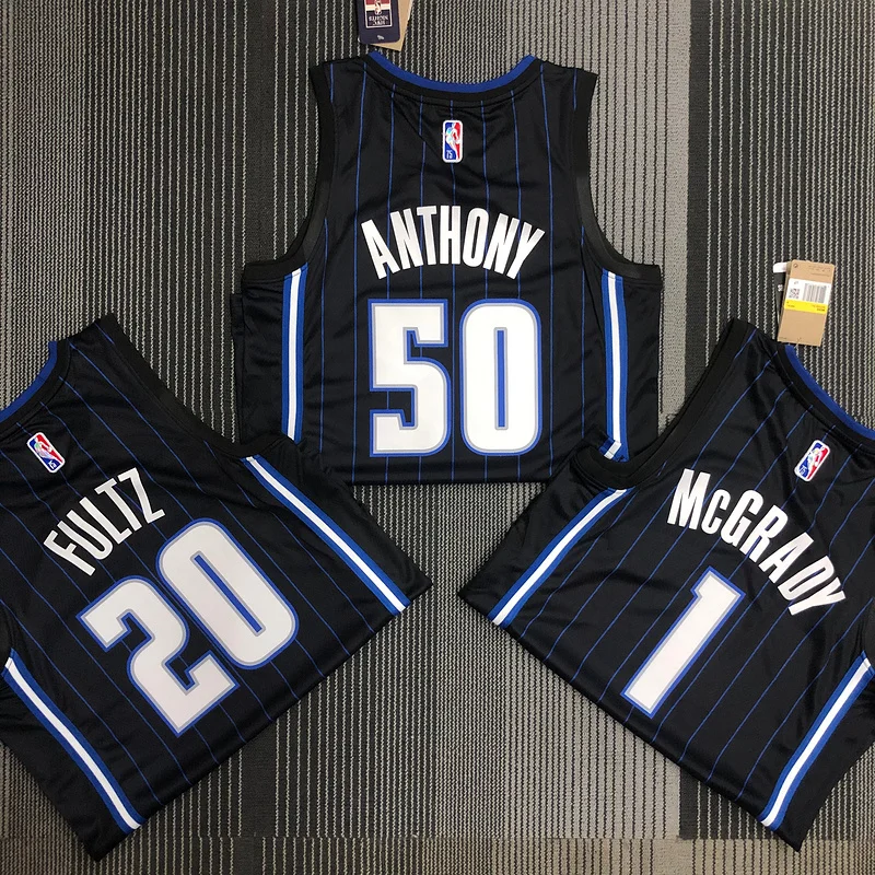 75th anniversary Orlando Magic Basketball Jersey  Black #50 ANTHDNY