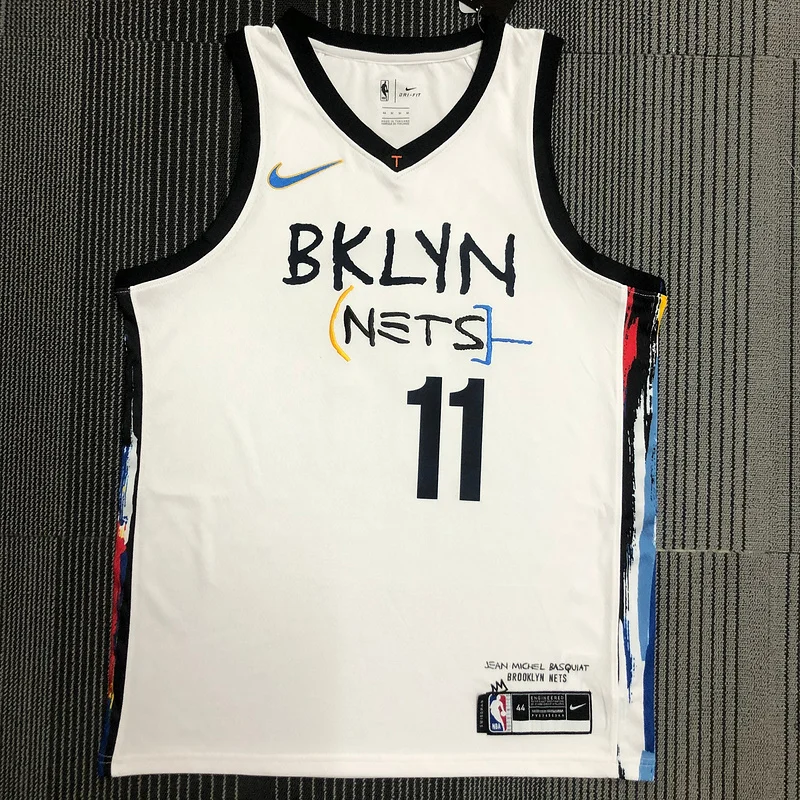 Brooklyn Nets Basketball jersey Graffiti White #11 IRVING