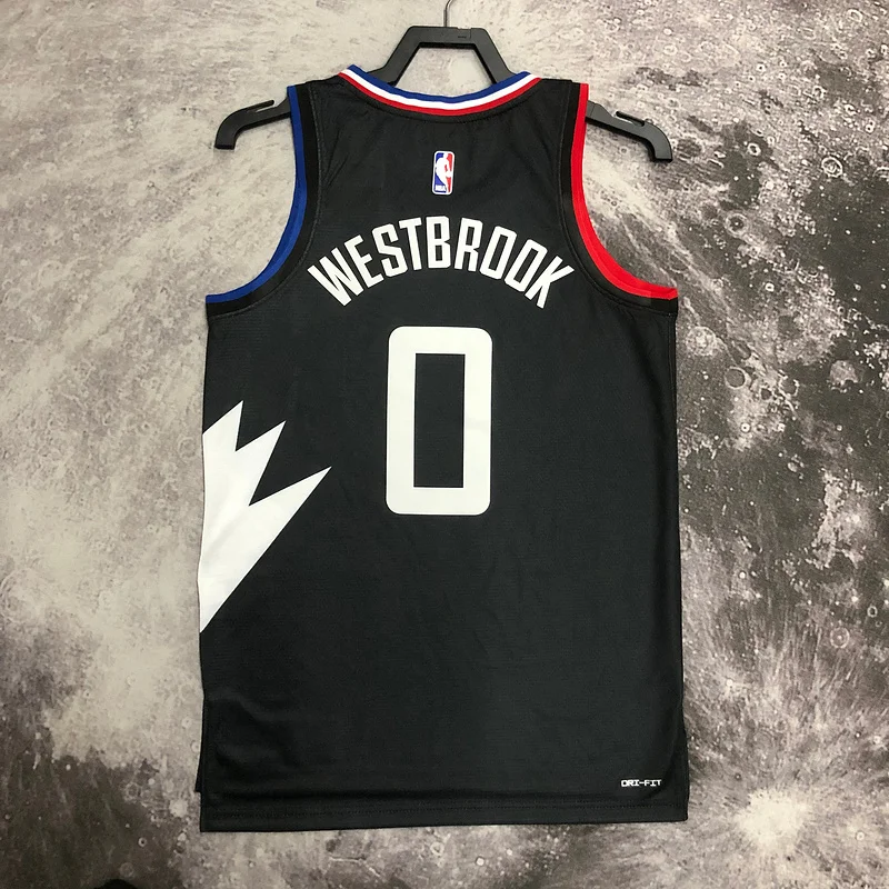 2023 Season   NBA Los Angeles Clippers Basketball jersey    trapeze  limited  #0     WESTBROOK