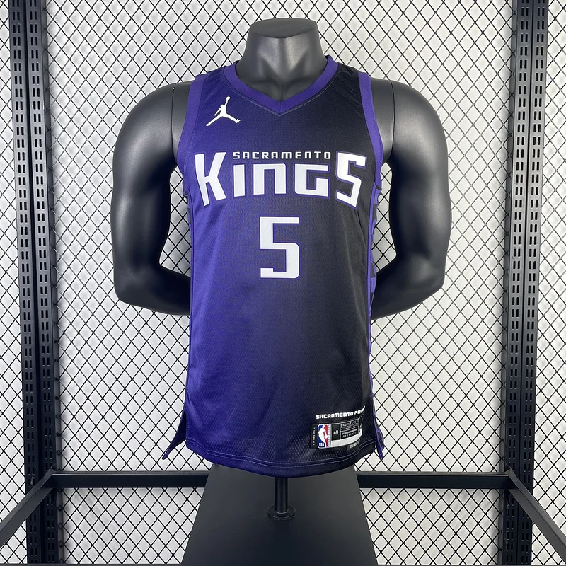 2024 Sacramento Kings Basketball Jersey trapeze limited #5 FOX