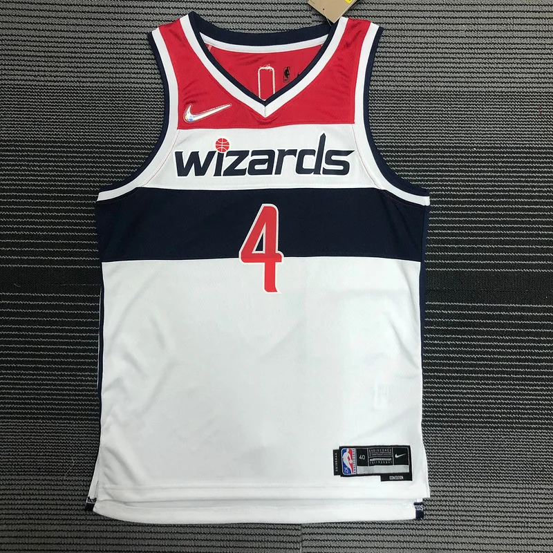 75th anniversary Washington Wizards Basketball Jersey White #4  WESTBROOK