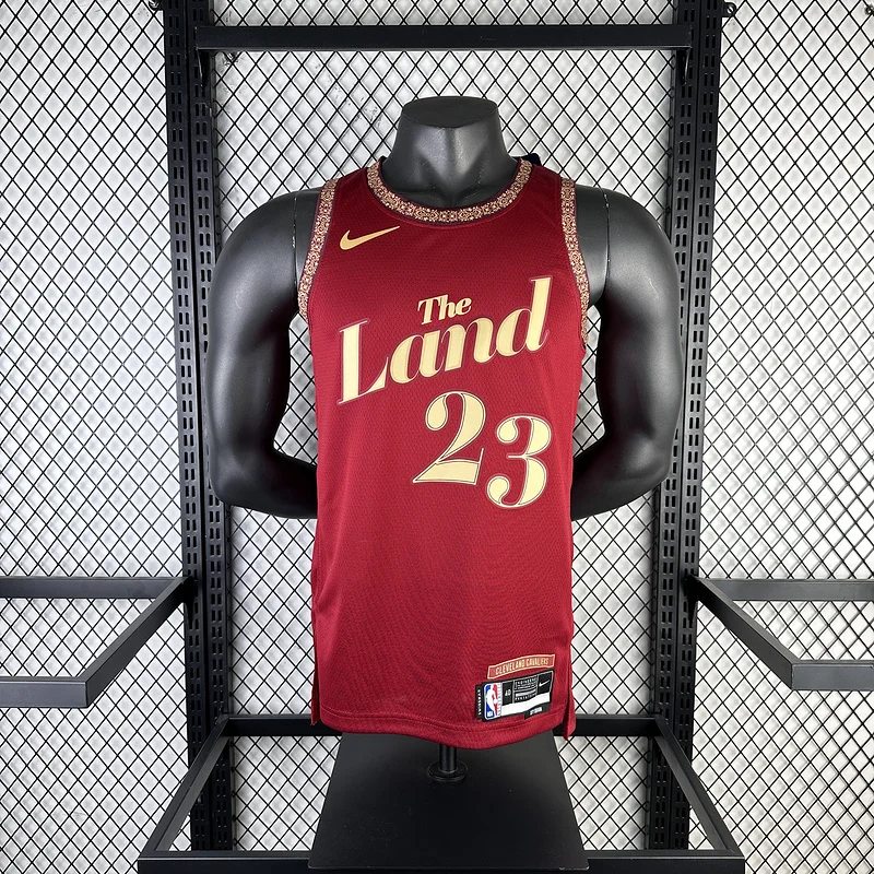 2024 Cleveland Cavaliers Basketball Jersey city version #23 JAMES