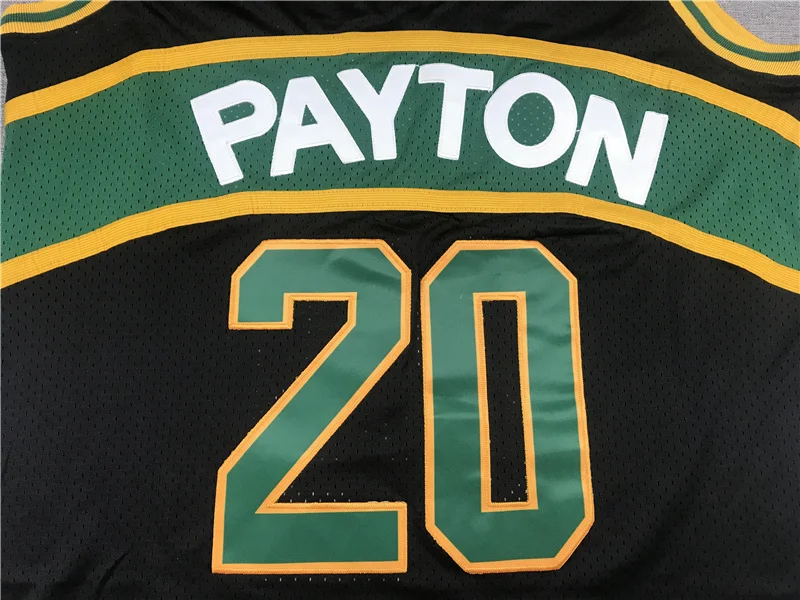 Mitchell Ness NBA Seattle SuperSonics Basketball jersey 20 Black Green