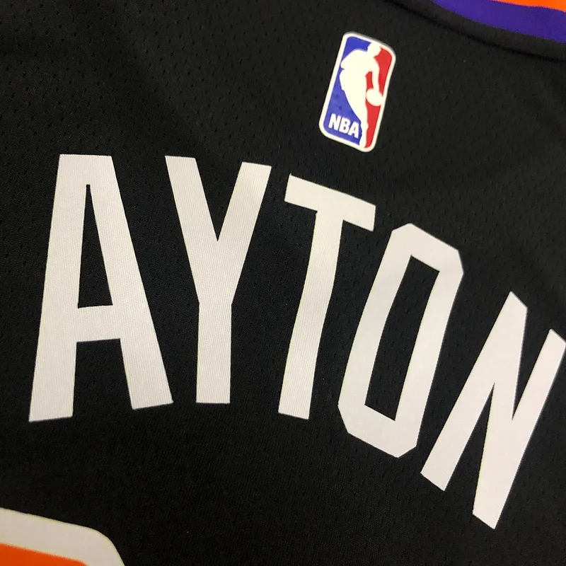 NBA Phoenix Suns Basketball jersey Black #22 AYTON