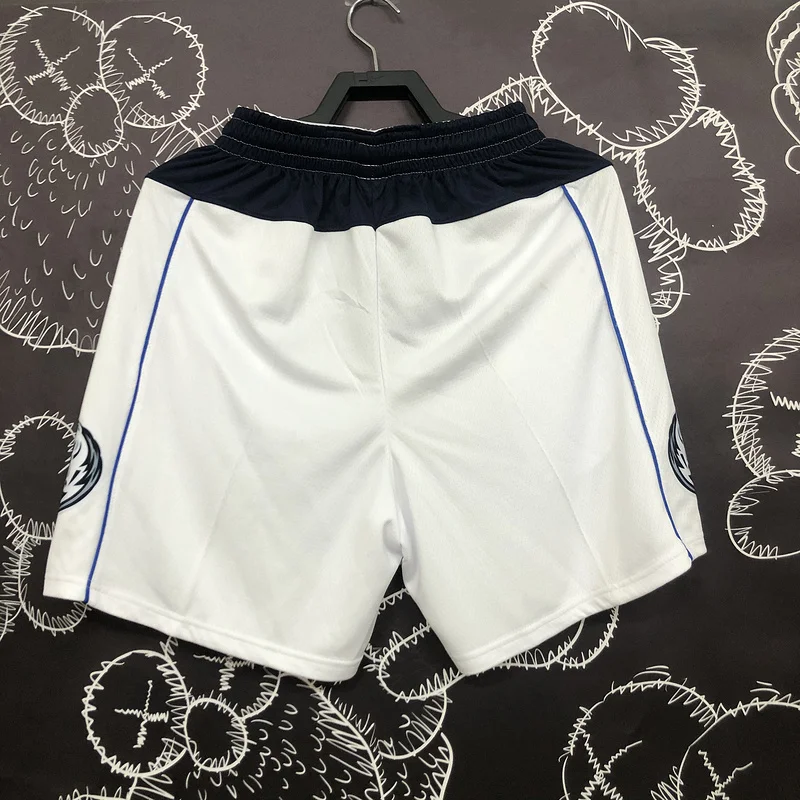 NBA Dallas Mavericks basketball White Shorts