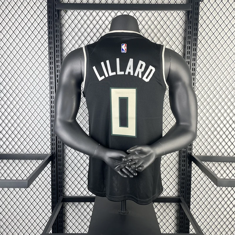 2021 Season NBA Milwaukee Bucks Basketball jersey trapeze limited #0 LILLARD