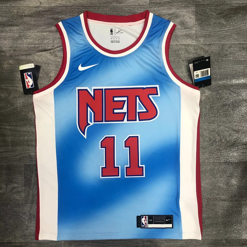 2021 Season Brooklyn Nets Basketball jersey Retro limited Blue #11 IRVING