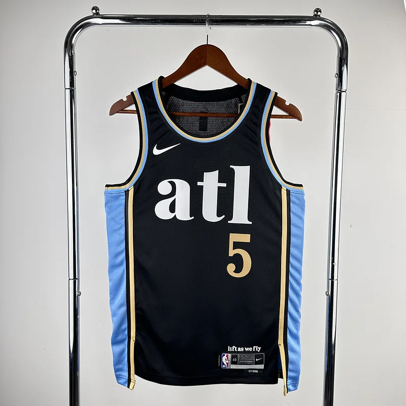 2024 Season NBA Atlanta Hawks Basketball Jersey city version #5  MURRAY