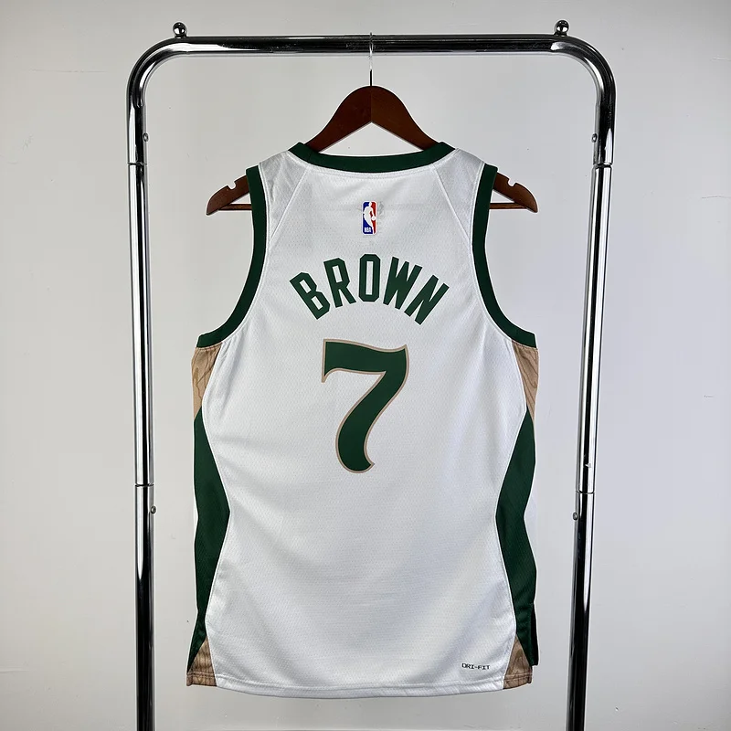 2024 Season NBA Boston Celtics Basketball Jersey city version #7 BROWN