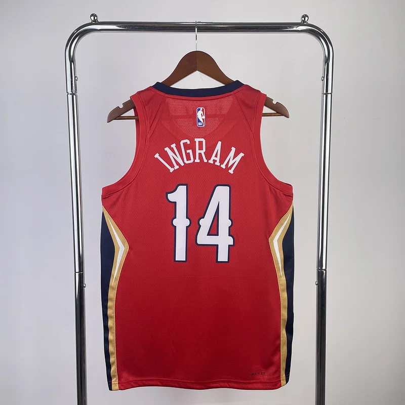 2023 New Orleans Pelicans Basketball jersey   trapeze  limited #14  INGRAM