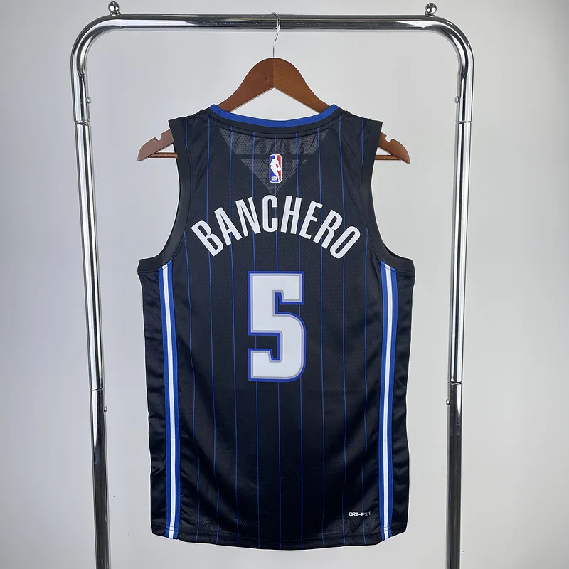 2023 Orlando Magic Basketball Jersey Black stripe #5 BANCHERO