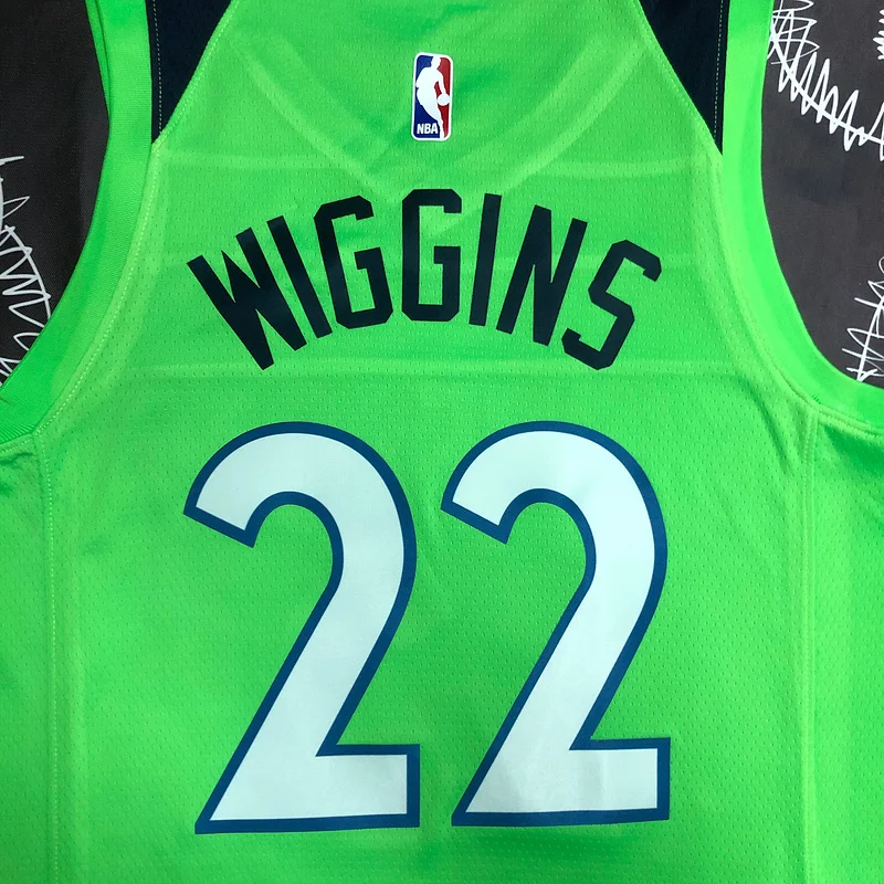 Minnesota Timberwolves Basketball Jersey trapeze #22 WIGGINS