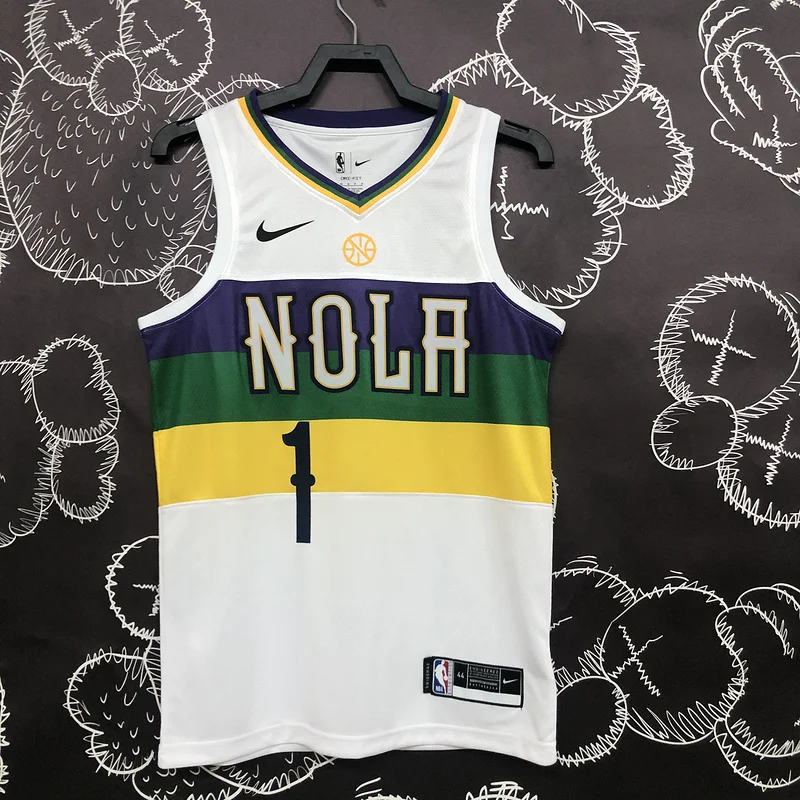 2018 New Orleans Pelicans Basketball jersey  city version  #1  WILLIAMSON