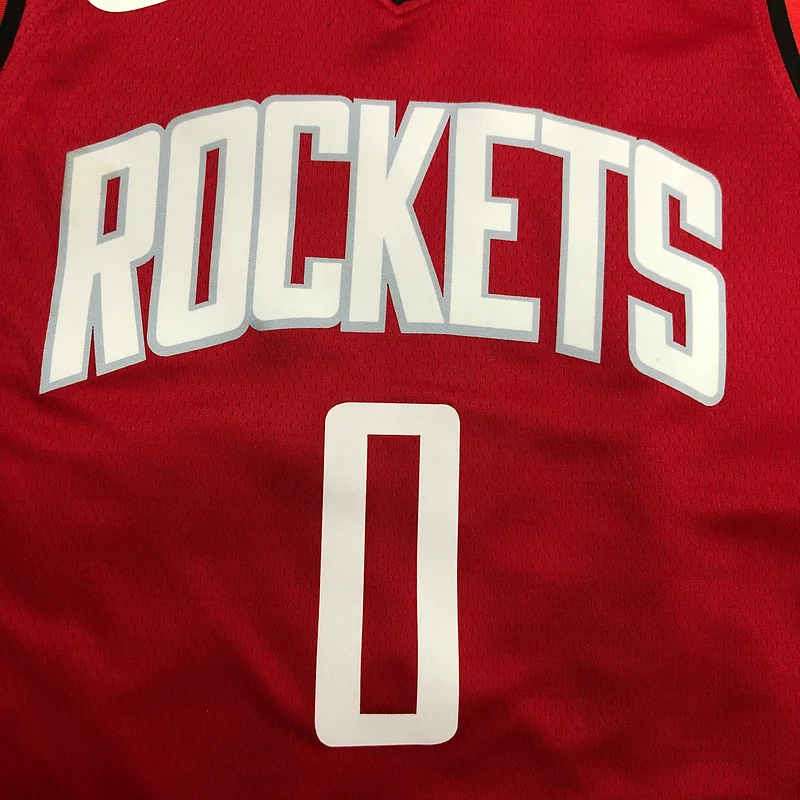 2021 Houston Rockets Basketball Jersey Red #0 WESTBROOK