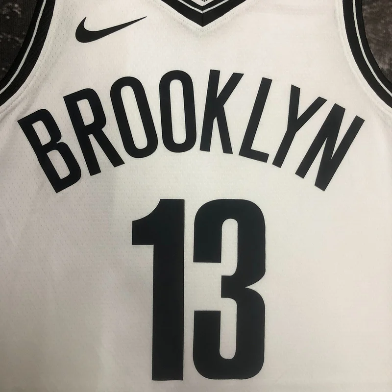 2023 Season Brooklyn Nets Basketball jersey White #13 HARDEN