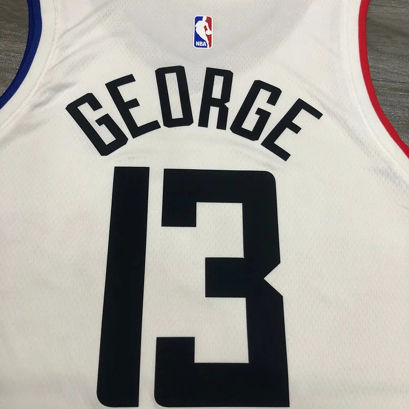 2020 Season NBA Los Angeles Clippers Basketball jersey  Latin  city version   White  #13  GEORGE