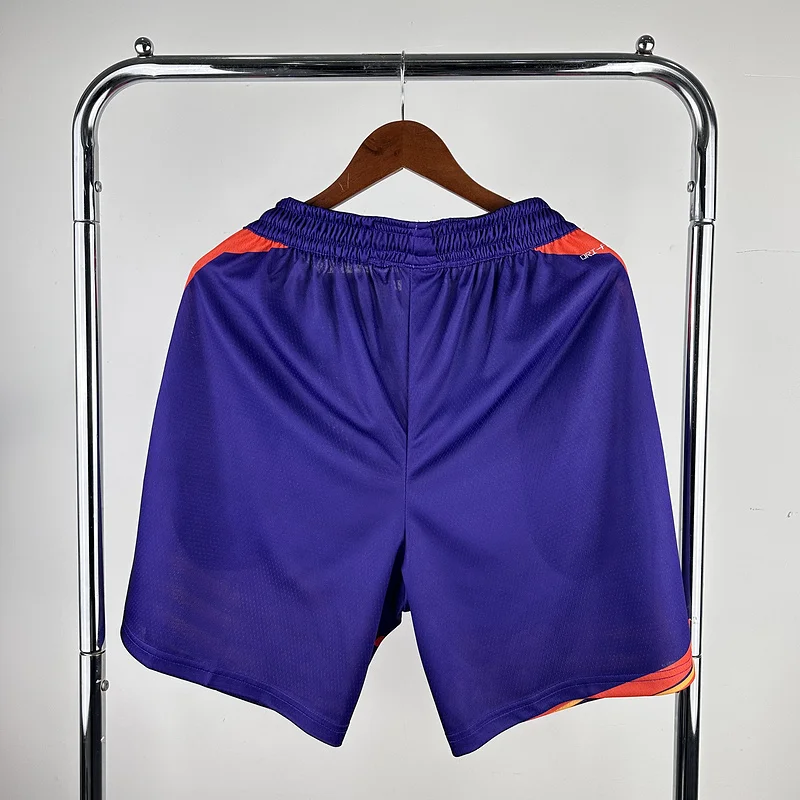 2024 Season NBA Phoenix Suns Basketball Aawy Purple Shorts